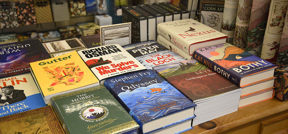 Our book shop on the Isle of Skye has a large selection of books available for sale