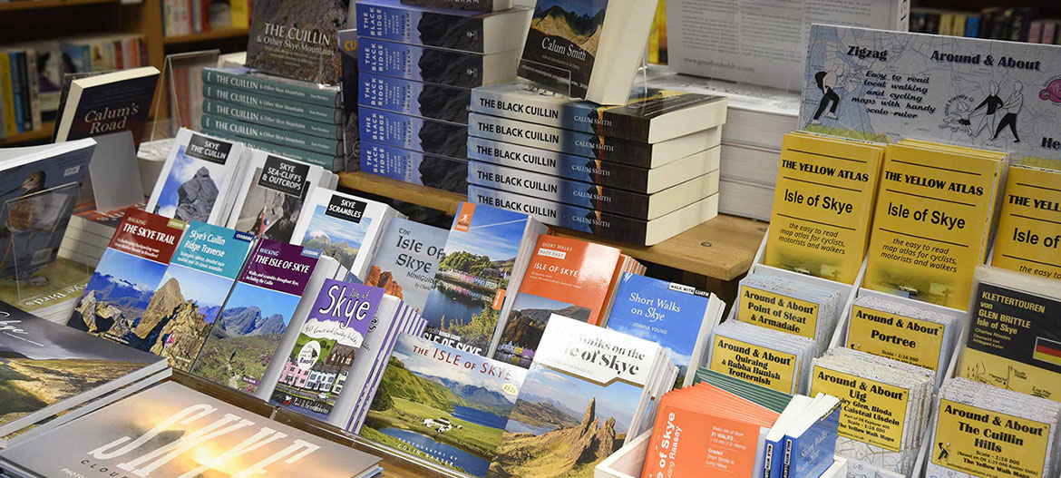 Purchase maps of the Isle of Skye at Carmina Gadelica book shop in Portree